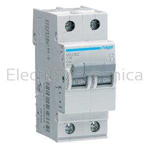 6A 2P 6kA C-CURVE MCB