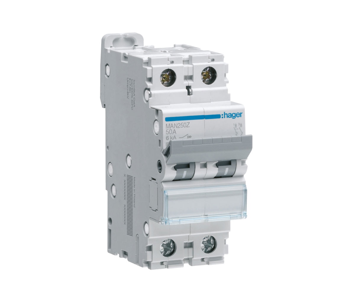 50A 2P 6kA C-CURVE MCB