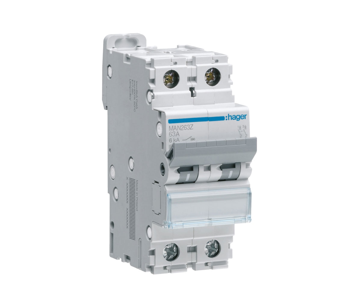 63A 2P 6kA C-CURVE MCB