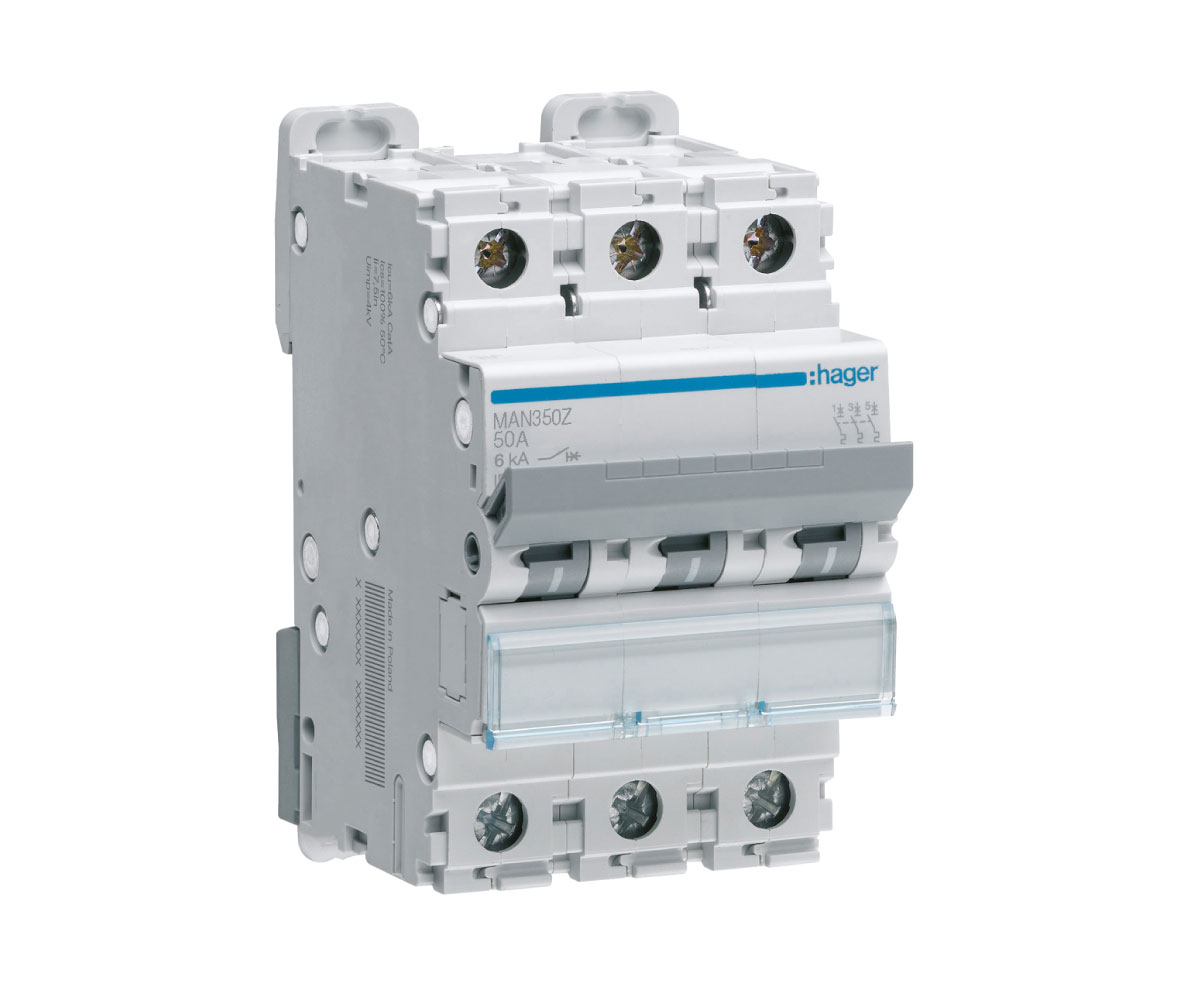 50A 3P 6kA C-CURVE MCB