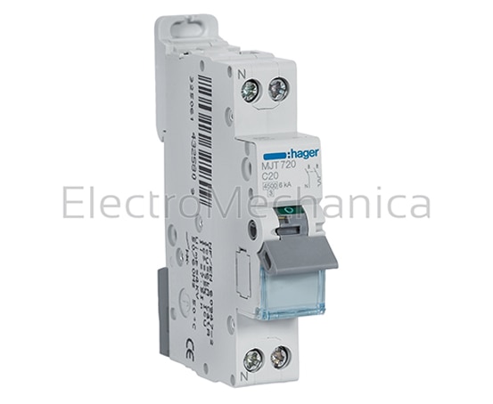 6A 1PH+N 4.5KA C-CURVE MCB