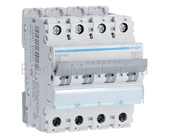 50A 4P 10KA D-CURVE MCB