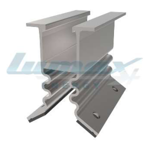 SHORT RAIL WITH EPDM FOR CORRUGATED SHEETING W/ 4XM6 HOLES-LANDSCAPE