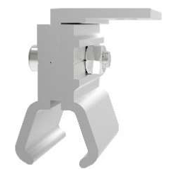 SINGLE BOLTED SHORT RAIL FOR KLIP-LOK/SAFLOK 700 SHEETING