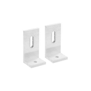 L-BRACKET WITH RAIL FASTNERS-M10 MOUNTING HOLE