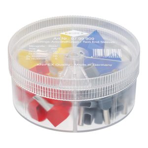 Assorted Bootlace Ferrules in Dispenser Box 45PC